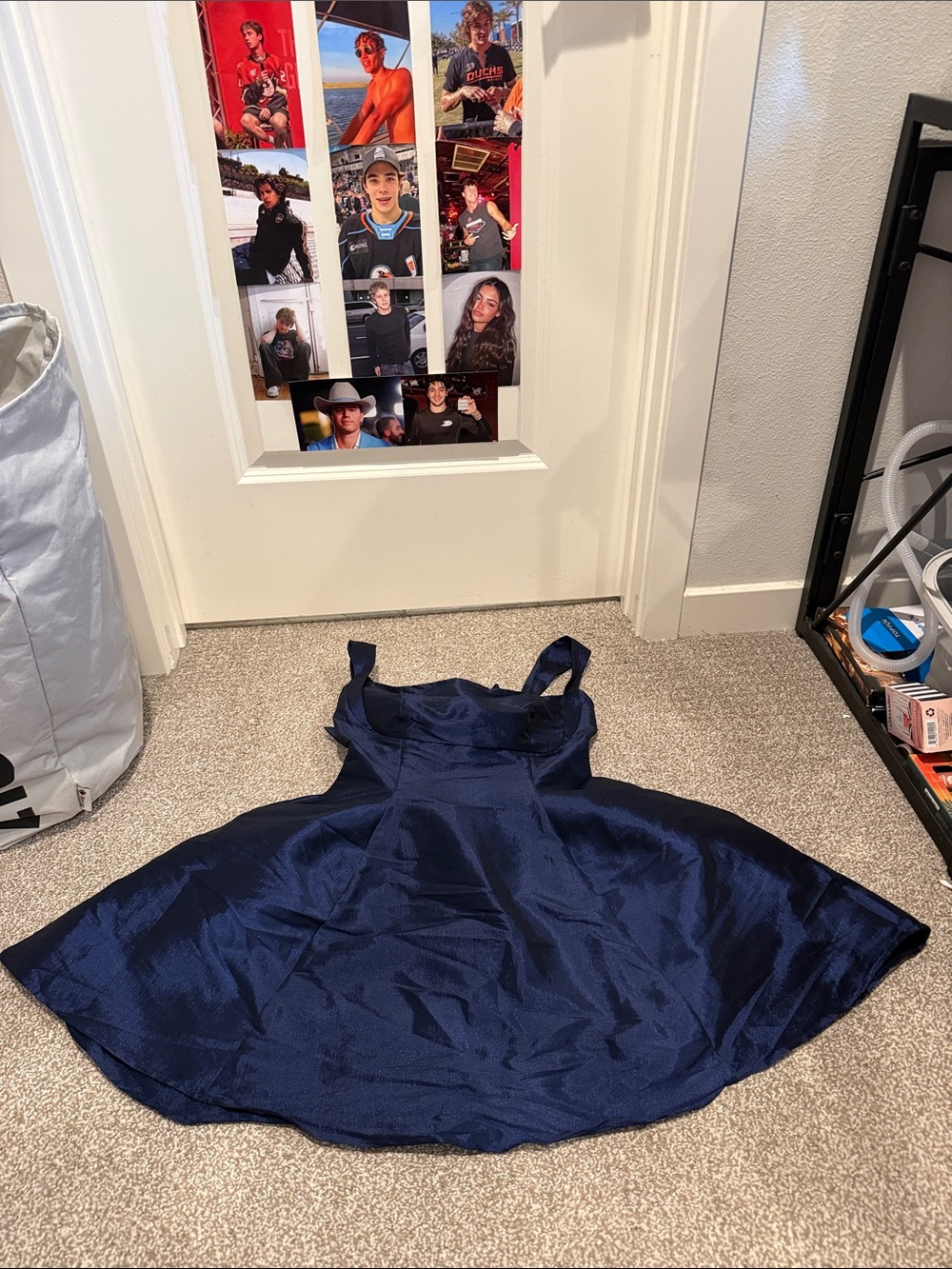 Lucy in the Sky Navy Blue Sleeveless Fit & Flare Mini Dress